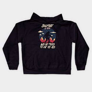 Bigfoot is real Kids Hoodie